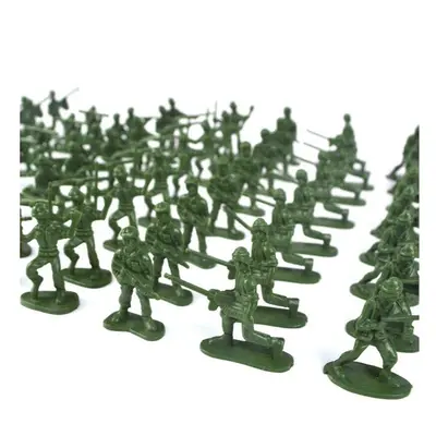 100PCS 5cm Soldier Army Troop Figure Battle War DIY Scene Model