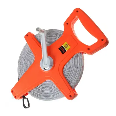 Tape Measure 30M 50M 100M Fiberglass Open Reel Measuring Metric Imperial Tool