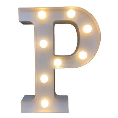 (P) LED English Letter And Symbol Pattern Night Light Home Room Proposal Decor Creative Modeling