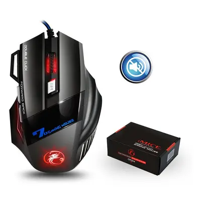 (Silent) Ergonomic DPI Wired Gaming Mouse with Button LED Backlight