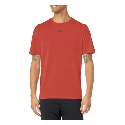 Reebok Men's Standard Workout Ready Tee Rhodonite Melange/Black Vecto