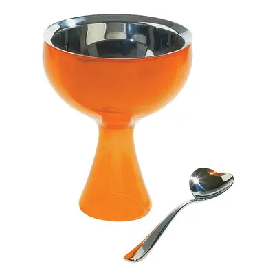 Alessi A di Big Love Bowl and Spoon, Orange