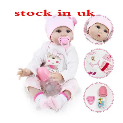 22" Reborn Baby Doll Lifelike Soft Silicone Realistic Real Life Doll