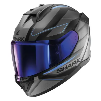 (XS) Shark D-Skwal Full Face Helmet Sizler Black / Anthracite / Blue