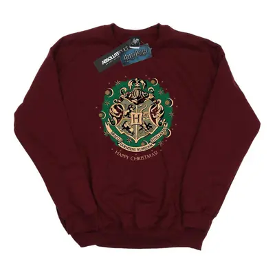 (XXL, Burgundy) Harry Potter Mens Christmas Wreath Sweatshirt