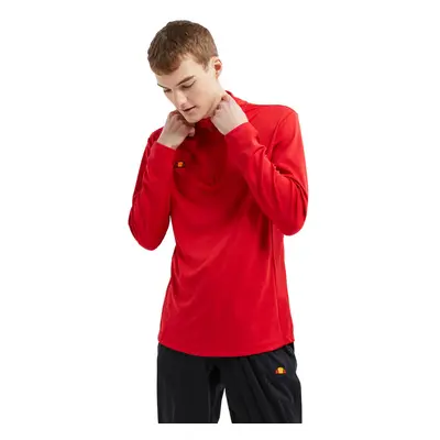 (L, Red) Ellesse Mens Rolbi Anti-Odour Moisture Wicking 1/2 Zip Golf Sweater