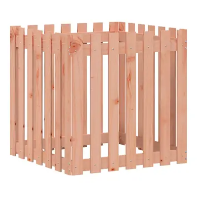 (natural douglas, x x cm) vidaXL Garden Raised Bed with Fence Design Outdoor Planter Solid Wood 