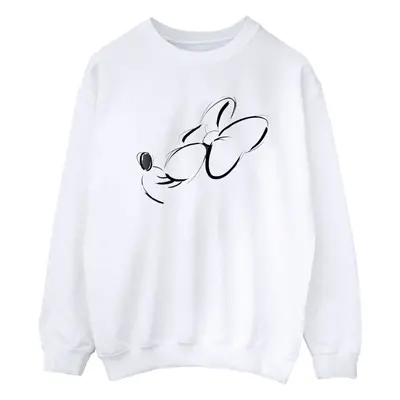 (XL, White) Disney Womens/Ladies Minnie Mouse Nose Up Sweatshirt