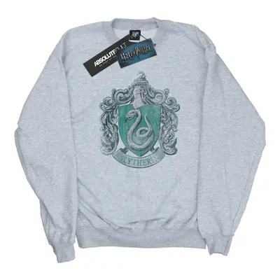 (L, Heather Grey) Harry Potter Womens/Ladies Slytherin Cotton Sweatshirt