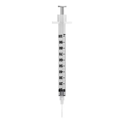 (200, 1ml) 1ml 29G 12.7mm BD Microfine Syringe and Needle u100 (individually wrapped)