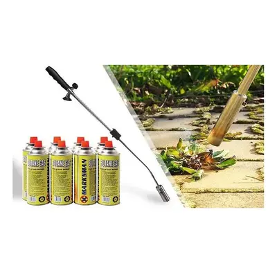 (Burner + Gas Canes ) Weed Burner Killer Garden BBQ Blowtorch & Butane Gas