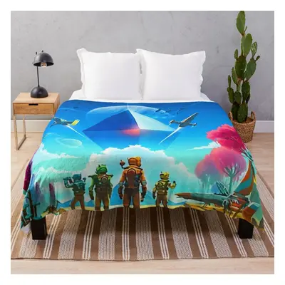 Fleece Throw Blanket No Mans Sky for Sofa Couch Kids x Inches