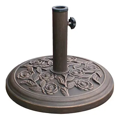 Heavy Duty 9kg Garden Parasol Base - Floral Round