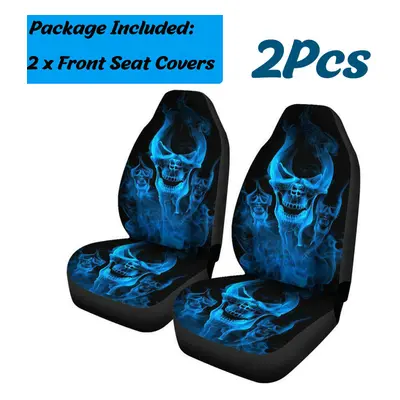 (2 Pcs) Seats Full Set Car Seat Covers PU Leather For Interior Accessories