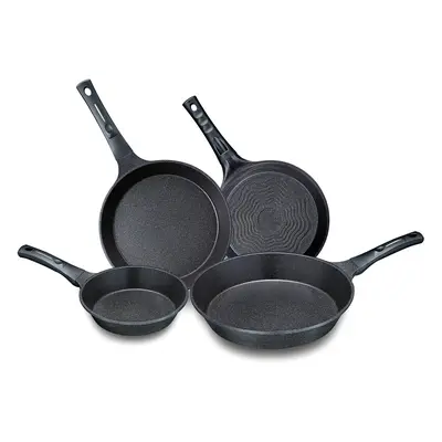 Concord Pc Marble Coated Nonstick Cast Aluminum Fry Pan Skillet Set Sizes Induction Compatible M