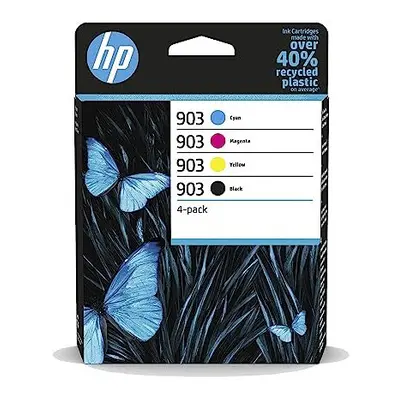 HP 6ZC73AE Original Ink Cartridges, Black/Cyan/Magenta/Yellow, Multipack, Count (Pack of 1), Pac