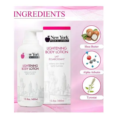 New York Fair & Lovely Skin Brightening Body Lotion Hydrates While Restoring Even Skin Tone Reve