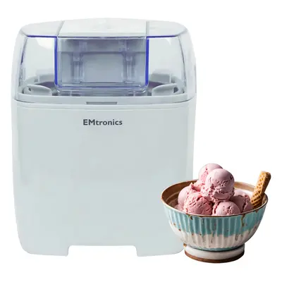 EMtronics 1.5L Electric Ice Cream Maker - White