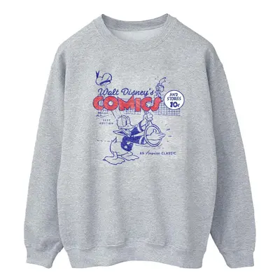 (XXL, Sports Grey) Disney Mens Donald Duck Comics Sweatshirt