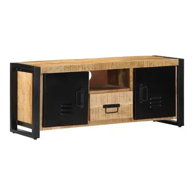 vidaXL TV Cabinet 100x30x40 cm Solid Rough Wood Mango tv stand tv sideboard