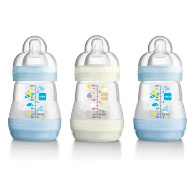 Mam Anti-colic 160ml Bottle - 3pk Boy