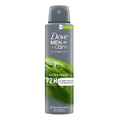 Dove Men+Care Advanced Extra Fresh Antiperspirant Aerosol deodorant for men with 1/4 moisturisin