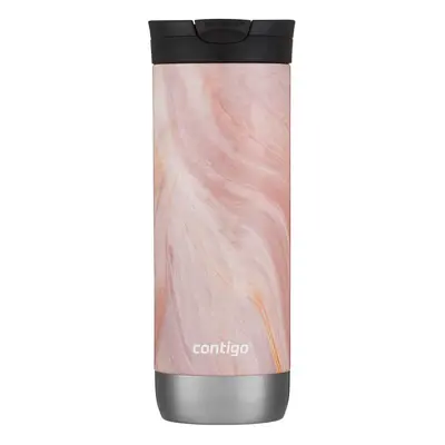 Contigo Huron Stainless Steel Travel Mug with SNAPSEAL Lid 20oz Pink Marble