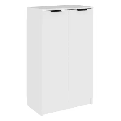 (White) vidaXL Shoe Cabinet Engineered Wood Hallway Shoe Storage Cupboard Shoe Holder