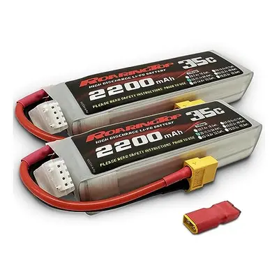 Lipo Battery 2200mAh 11.1V 3S 35C(Continous Discharge) with XT60 and Deans T for RC Plane RC Air