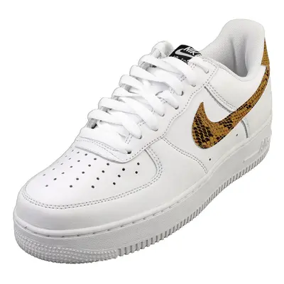 (7.5) Nike Air Force Low Retro Premium Mens Fashion Trainers in White Gold