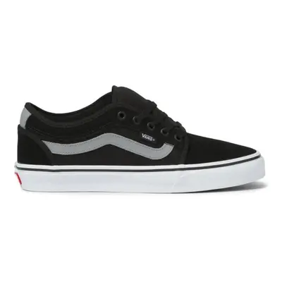 (US 12) Vans Mens Chukka Low Side Stripe Casual Canvas Shoes Sneakers- Black/Gray/White