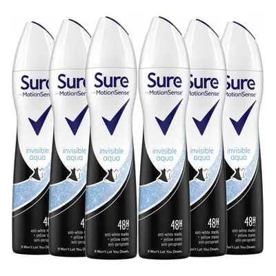 Sure Women Motion Sense Antiperspirant Deodorant, Invisible Aqua, Pack, 250ml