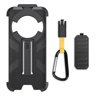 For Ulefone Power Armor Pro Ulefone Back Clip Phone Case with Carabiner(Black)