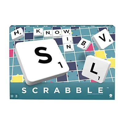 Mattel Games Scrabble, English Version, Original Classic - Crossword Board Game, Players, Includ