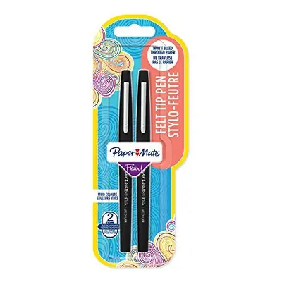 Paper Mate Flair Pen, 1.1mm Medium Tip, Black, Pack of