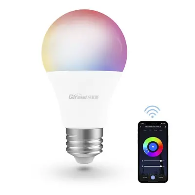 (e27) WiFi Intelligent Bulb 9W 810LM RGB+CCT Adjustable Light Timing Switch APP Remote Control