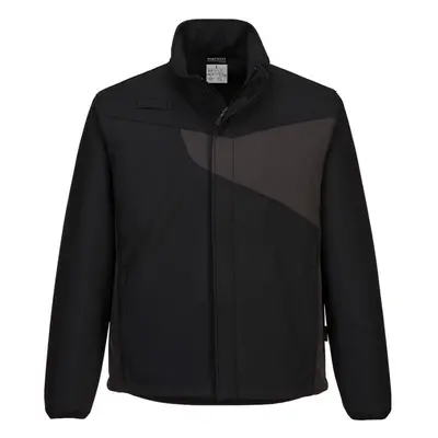 (L, Black/Zoom Grey) Portwest Mens PW2 Softshell Jacket