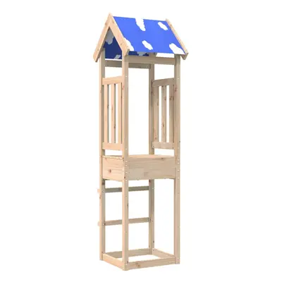 vidaXL Play Tower Kids Playset Children Outdoor Climbing Frame Solid Wood Pine