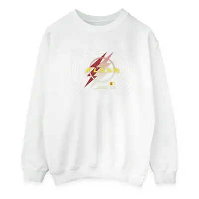 (M, White) DC Comics Mens The Flash Lightning Logo Sweatshirt