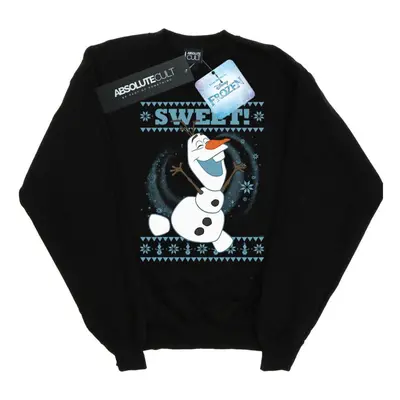 (M, Black) Disney Womens/Ladies Frozen Olaf Sweet Christmas Sweatshirt