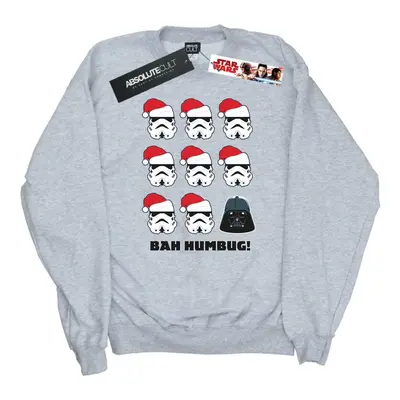 (S, Sports Grey) Star Wars Womens/Ladies Christmas Humbug Sweatshirt