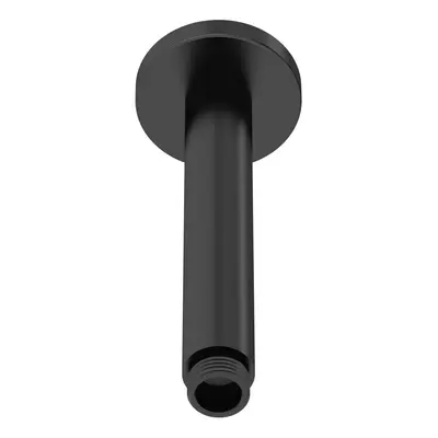 Round Ceiling Mount Shower Arm 150mm - Matt Black