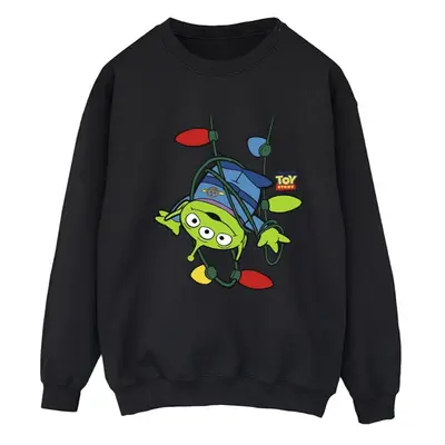 (M, Black) Disney Womens/Ladies Toy Story Christmas Lights Aliens Sweatshirt