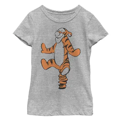 Disney Winnie The Pooh Basic Sketch Tigger Girl's Crew Tee Athletic H