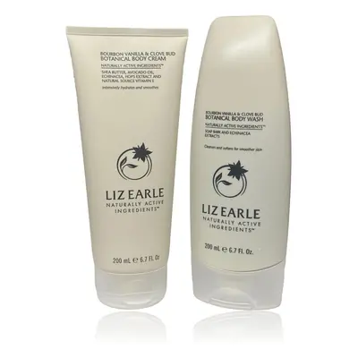 Liz Earle Bourbon Vanilla & Clove Bud Botanical Body Wash & Body Cream 200ml