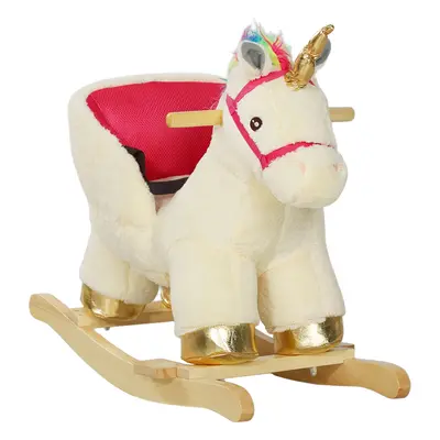 AIYAPLAY Rocking Horse Ride on Unicorn with Realistic Sound for Months