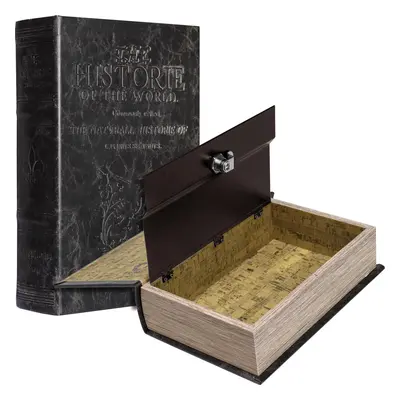 Barska Antique Book Lock Box with Key Lock black