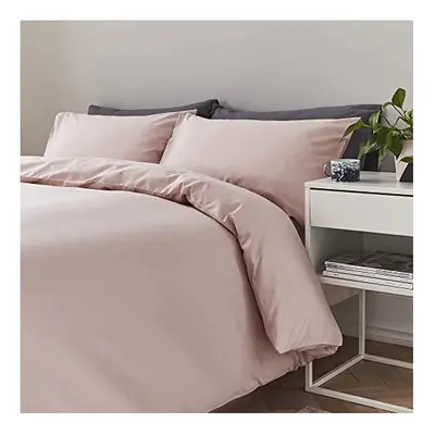 Silentnight 100% Cotton Single Duvet Cover Set ? Thread Count Quilt Bedding Duvet Set with Match