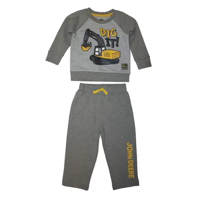 John Deere baby boys Set Sweatpants, Heather Grey, Months US