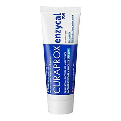 4X Curaprox enzycal Toothpaste 950ppm Fluoride 75ml Tube (4X 75ml)